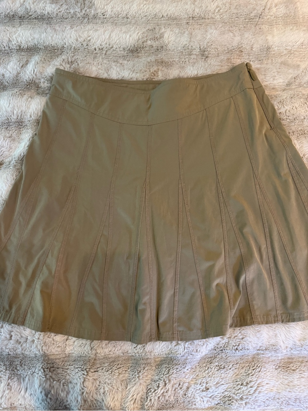 Athleta Olive Panel A-Line Skirt